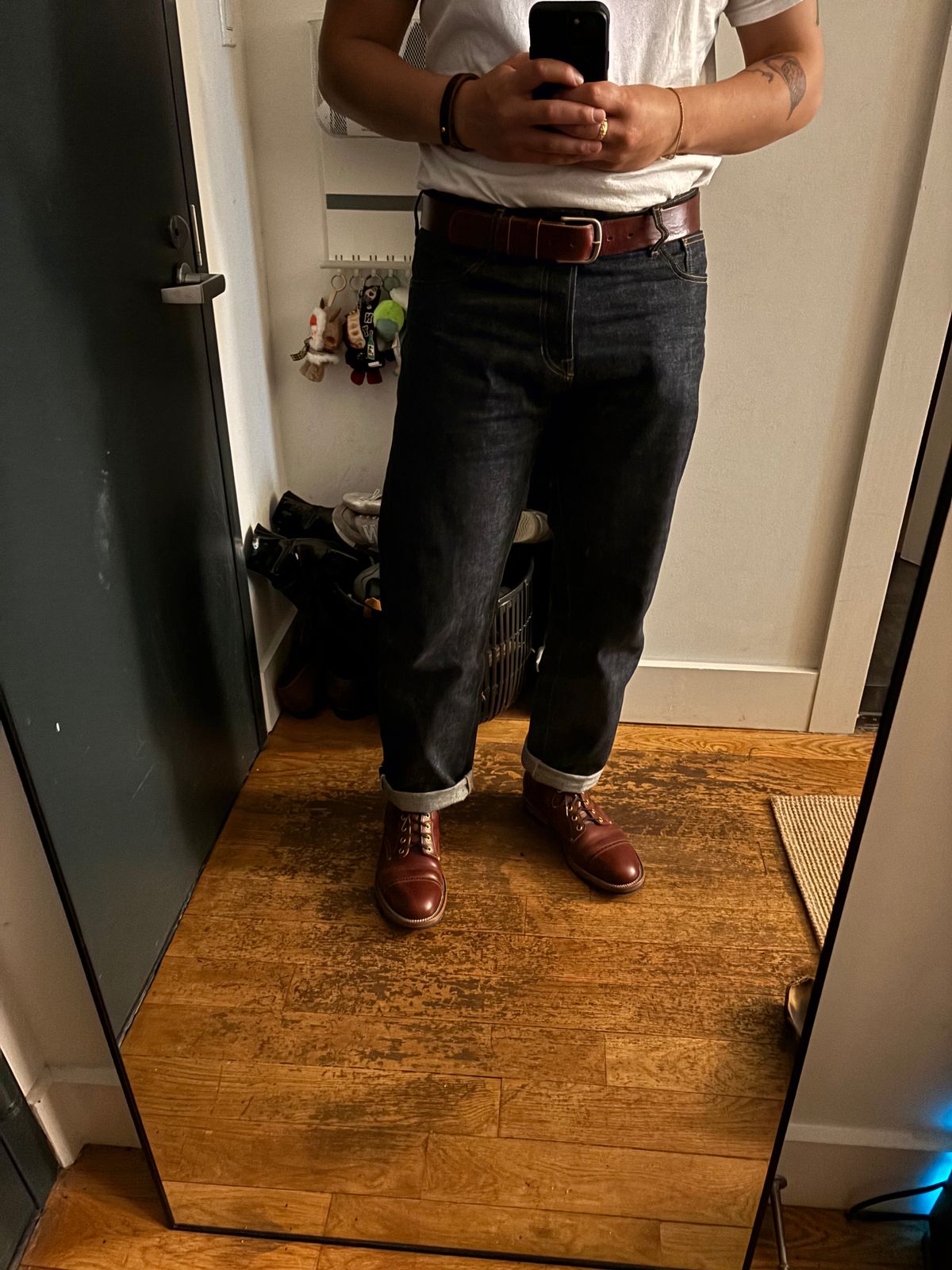 Photo by Asian on May 18, 2025 of the Iron Boots Devil Dog in Maryam Ruggine Shell Cordovan.