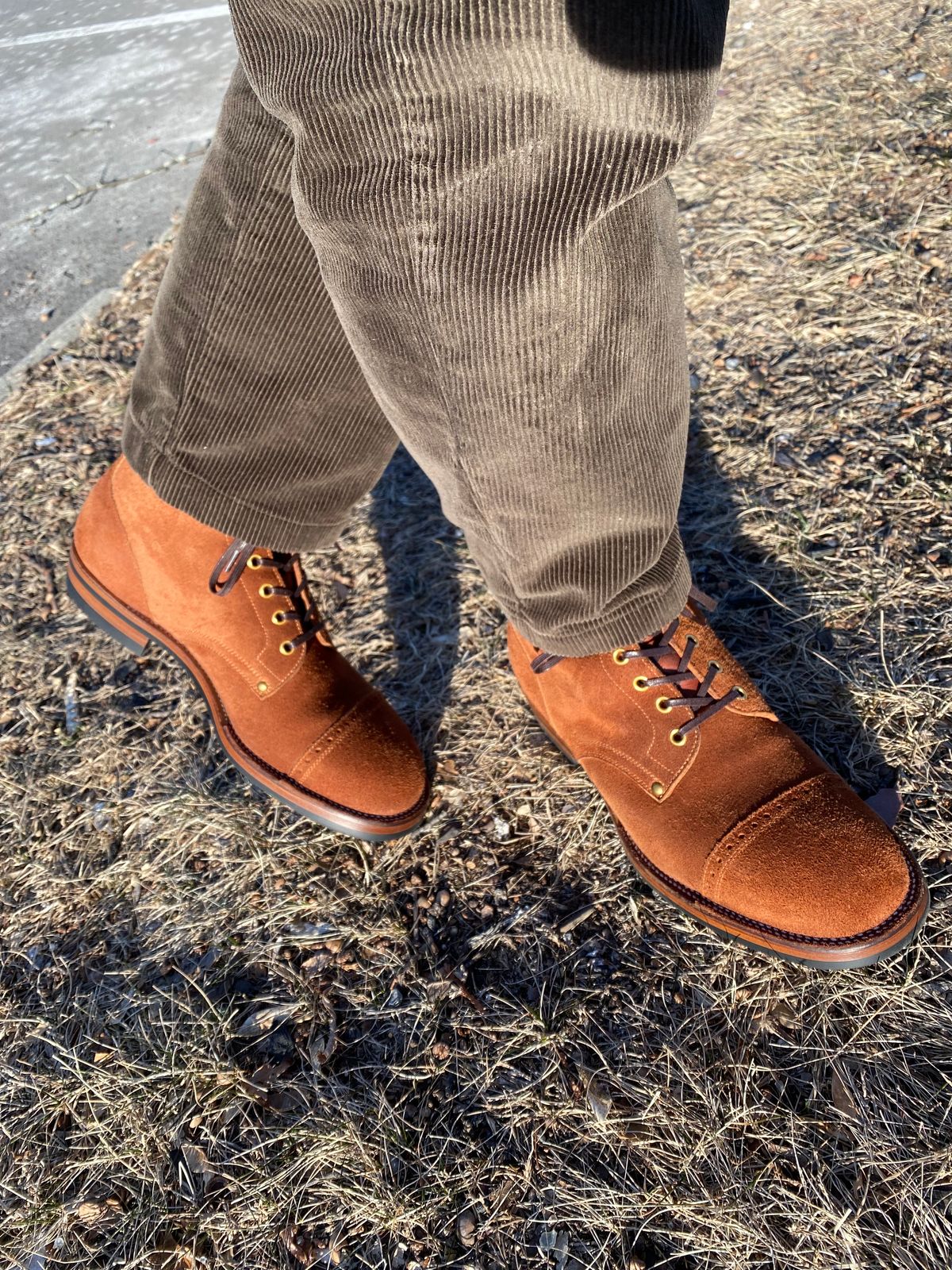 Photo by RawCordedSoul on February 20, 2024 of the Iron Boots The Chosen One in Sb Foot Roughout.