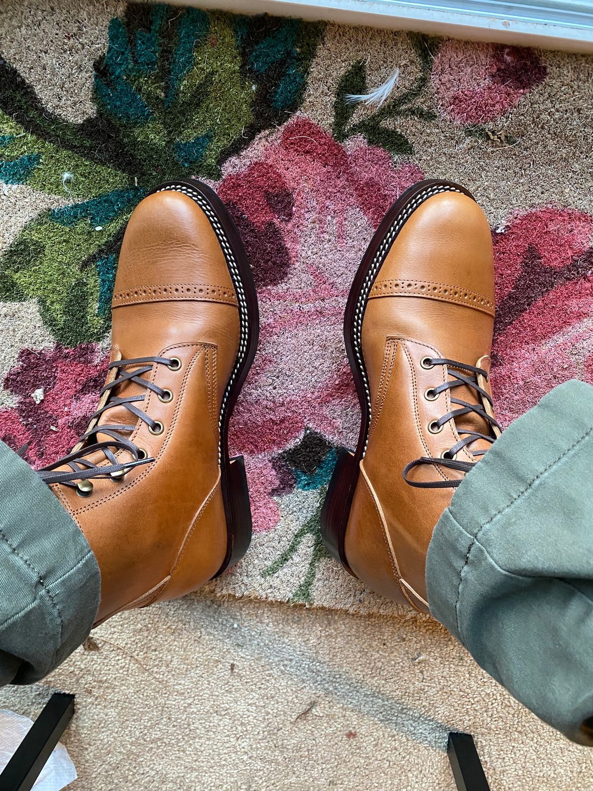 Photo by RawCordedSoul on February 7, 2024 of the Caswell Boot Company Garrett in Gallun Big Sky Calf.