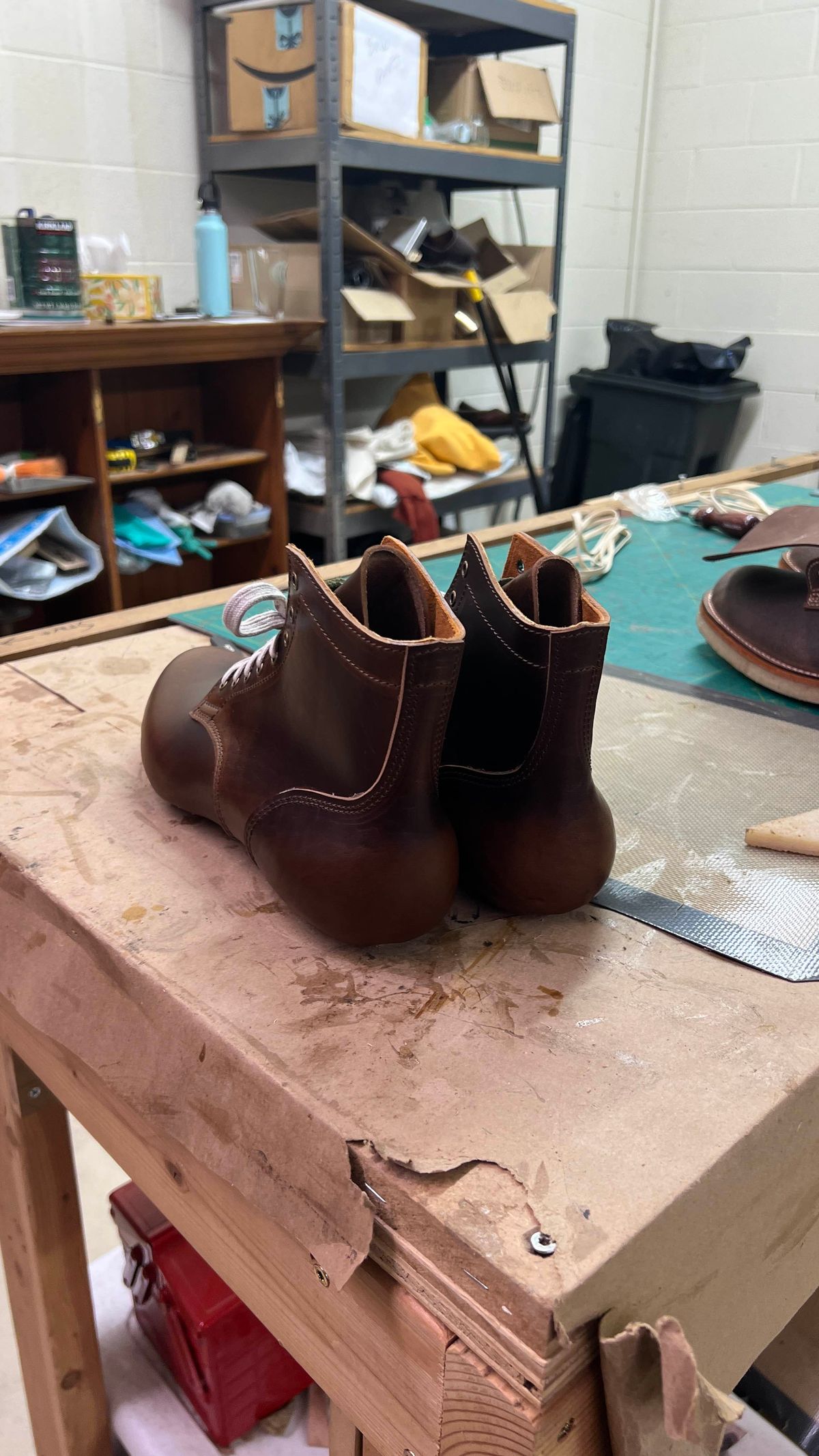 Photo by Asian on July 23, 2025 of the Oldspeed Service Boot 6” in Horween Brown Chromexcel Horsehide.