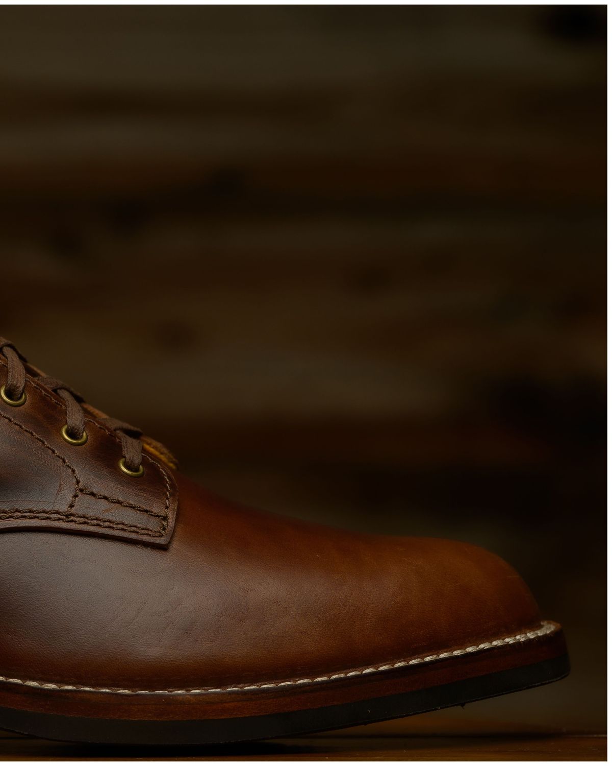Photo by RawCordedSoul on August 11, 2025 of the Oldspeed Service Boot 6” in Horween Brown Chromexcel Horsehide.