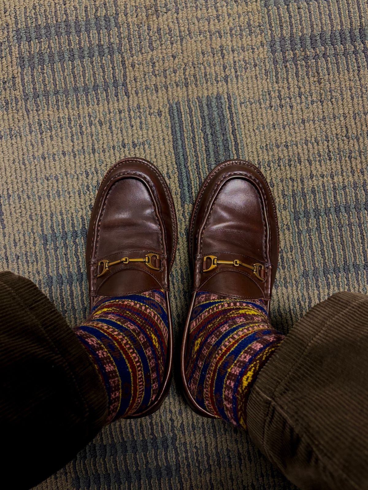 Photo by Asian on May 13, 2025 of the Grant Stone Horsebit Loafer in Tobacco Calf.