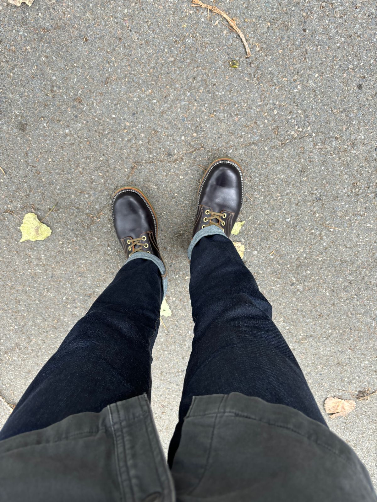 Photo by BootsAndBooks on August 29, 2024 of the Sobreiro Boots Chaparro in Fonta Vehla Scott Amber Overdyed Black.