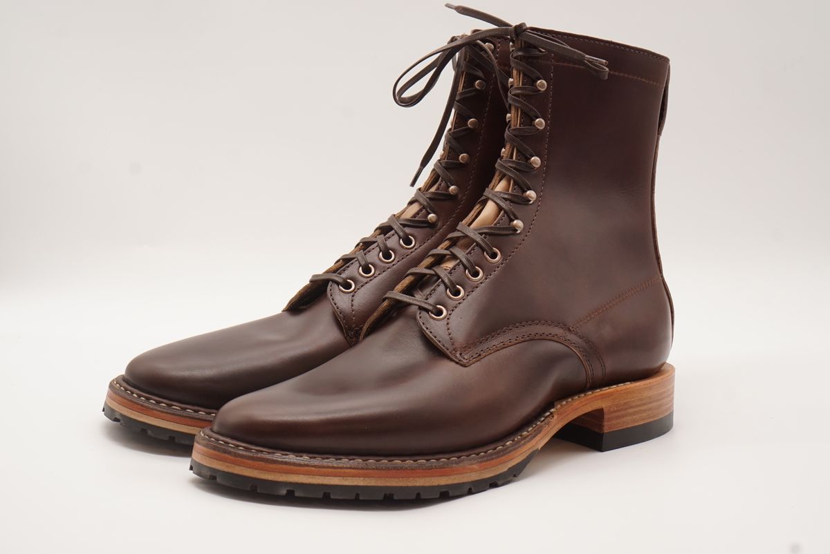 Photo by GuardedGoods on September 29, 2025 of the White's Semi-Dress in Horween Brown Chromexcel Horsehide.
