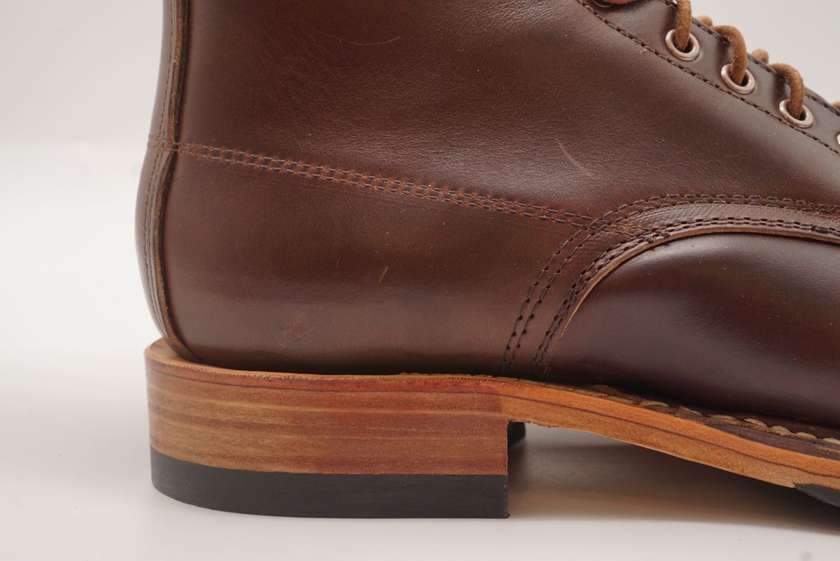 Photo by GuardedGoods on September 29, 2025 of the White's Semi-Dress in Horween Brown Chromexcel Horsehide.