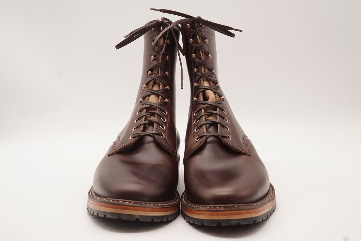 Photo by GuardedGoods on September 29, 2025 of the White's Semi-Dress in Horween Brown Chromexcel Horsehide.