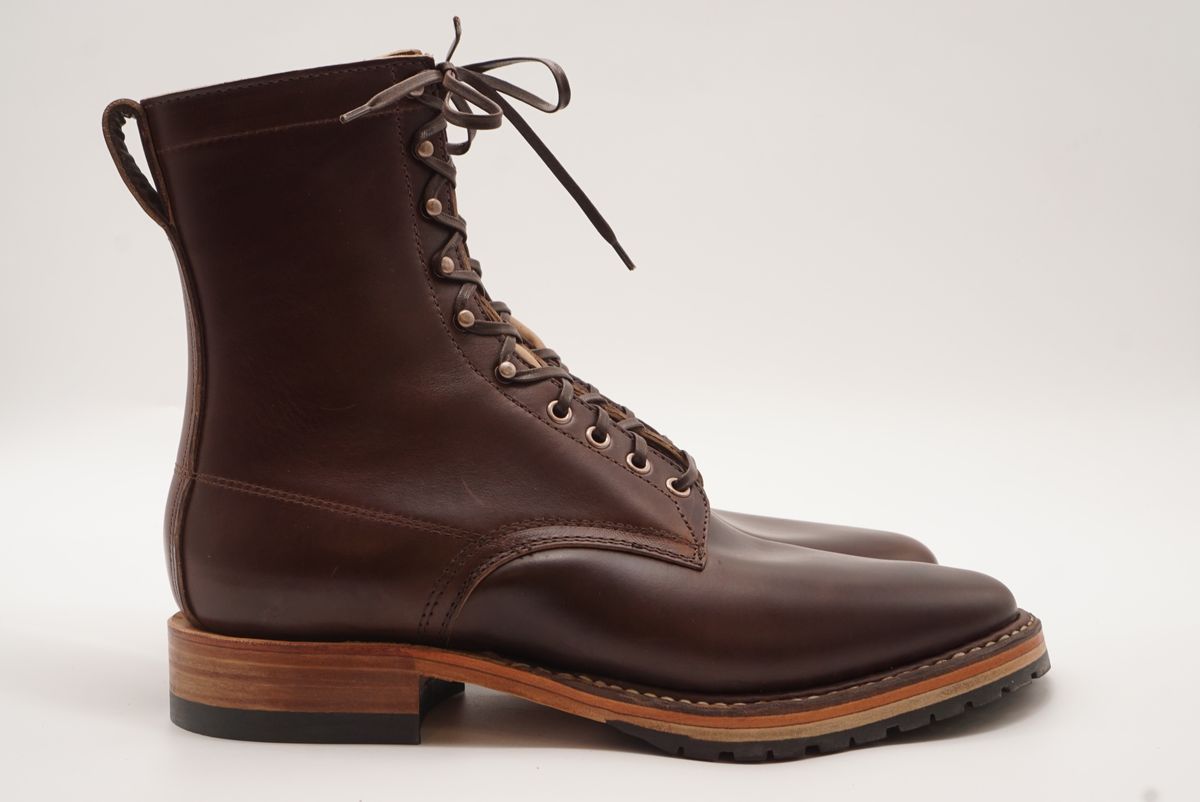 Photo by GuardedGoods on September 29, 2025 of the White's Semi-Dress in Horween Brown Chromexcel Horsehide.