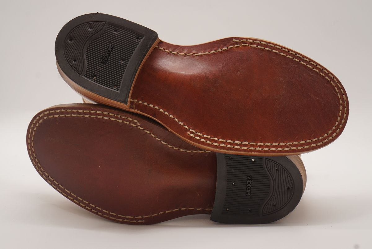 Photo by GuardedGoods on September 29, 2025 of the White's 375 in Horween Natural Chromexcel.