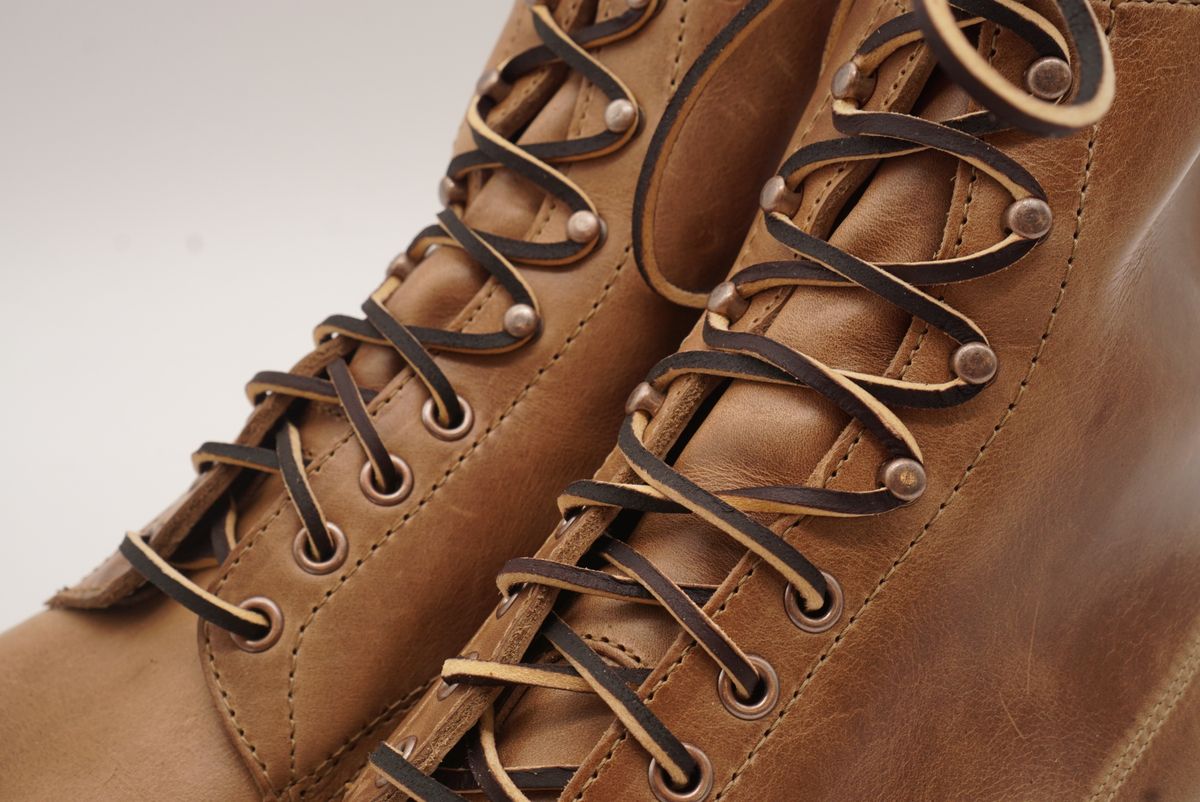 Photo by GuardedGoods on September 29, 2025 of the White's 375 in Horween Natural Chromexcel.
