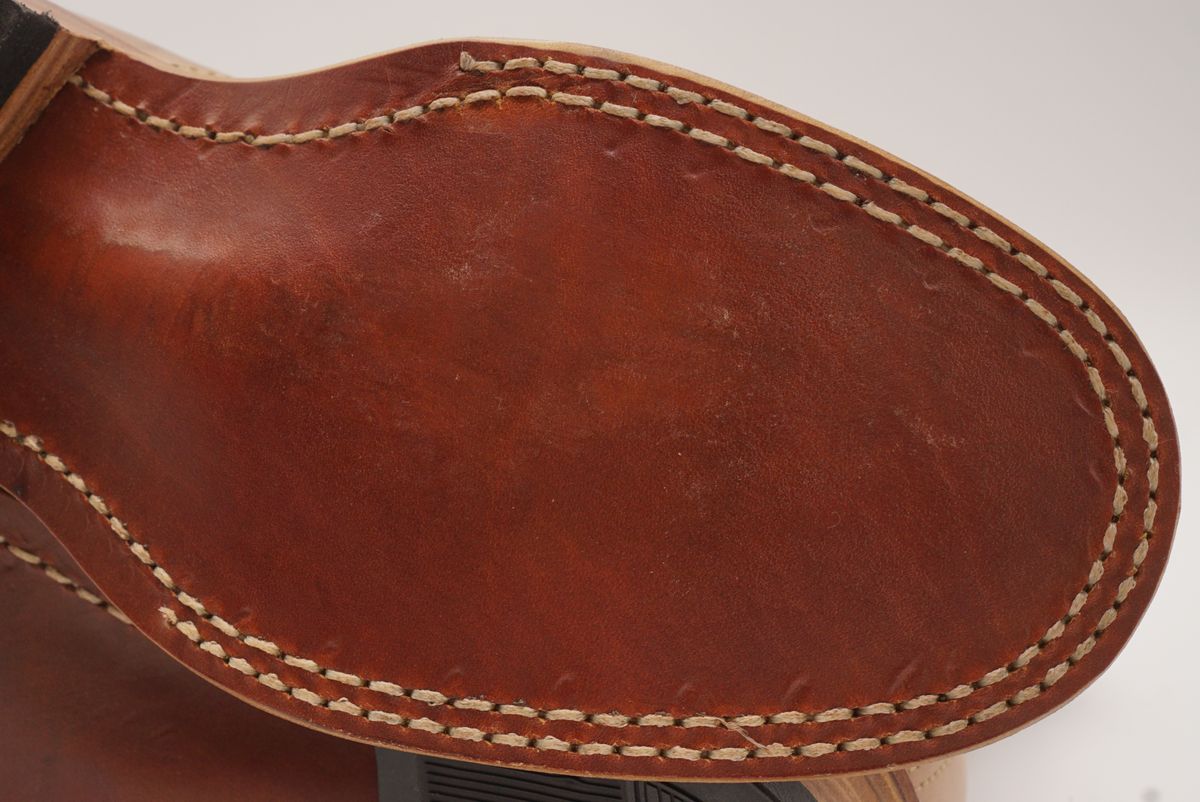 Photo by GuardedGoods on September 29, 2025 of the White's 375 in Horween Natural Chromexcel.