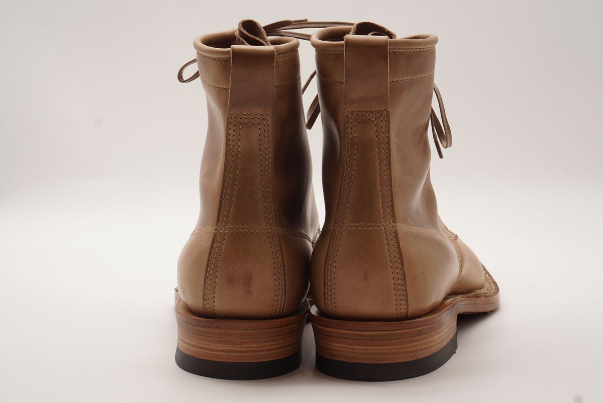 Photo by GuardedGoods on September 29, 2025 of the White's 375 in Horween Natural Chromexcel.