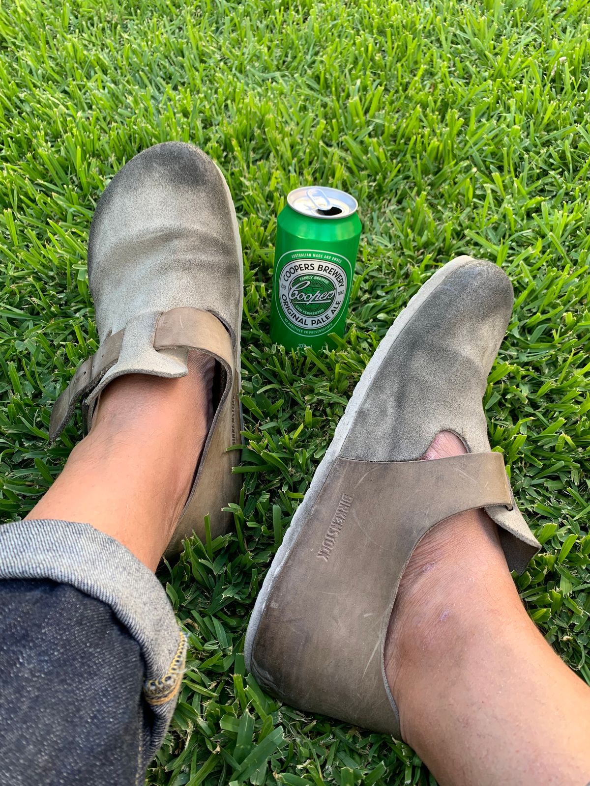 Photo by TheMorrie on January 4, 2023 of the Birkenstock London in Sandcastle Suede.