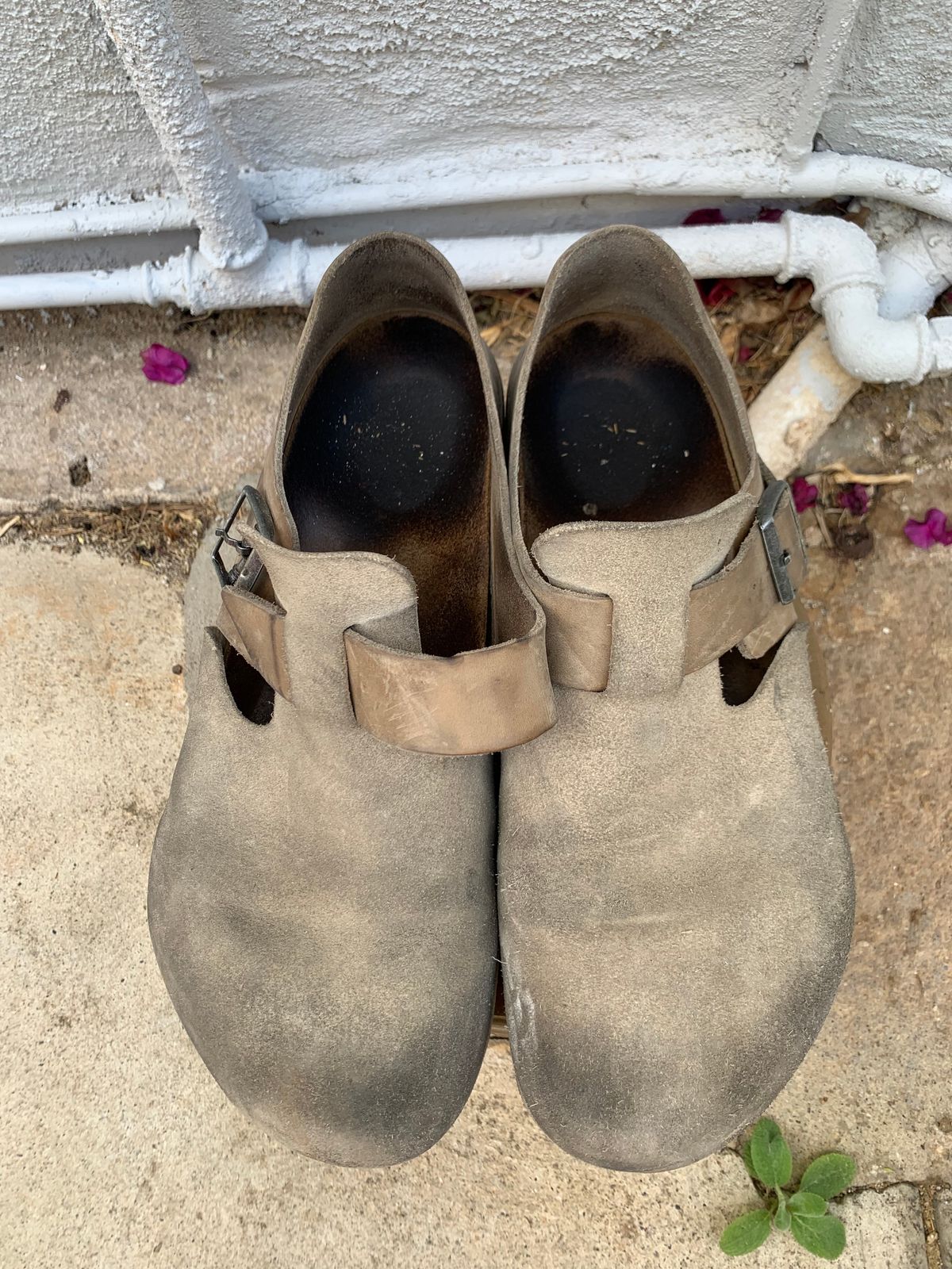 Photo by TheMorrie on April 6, 2023 of the Birkenstock London in Sandcastle Suede.