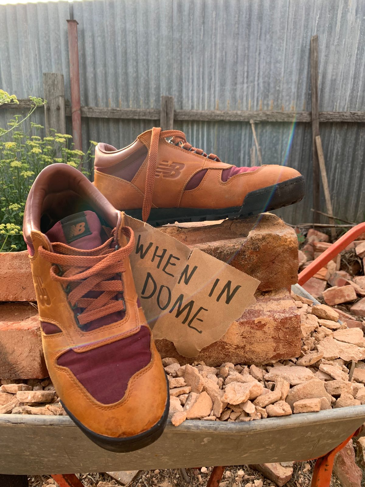 Photo by TheMorrie on November 5, 2024 of the New Balance Rainier in Unknown Natural Veg Tan.