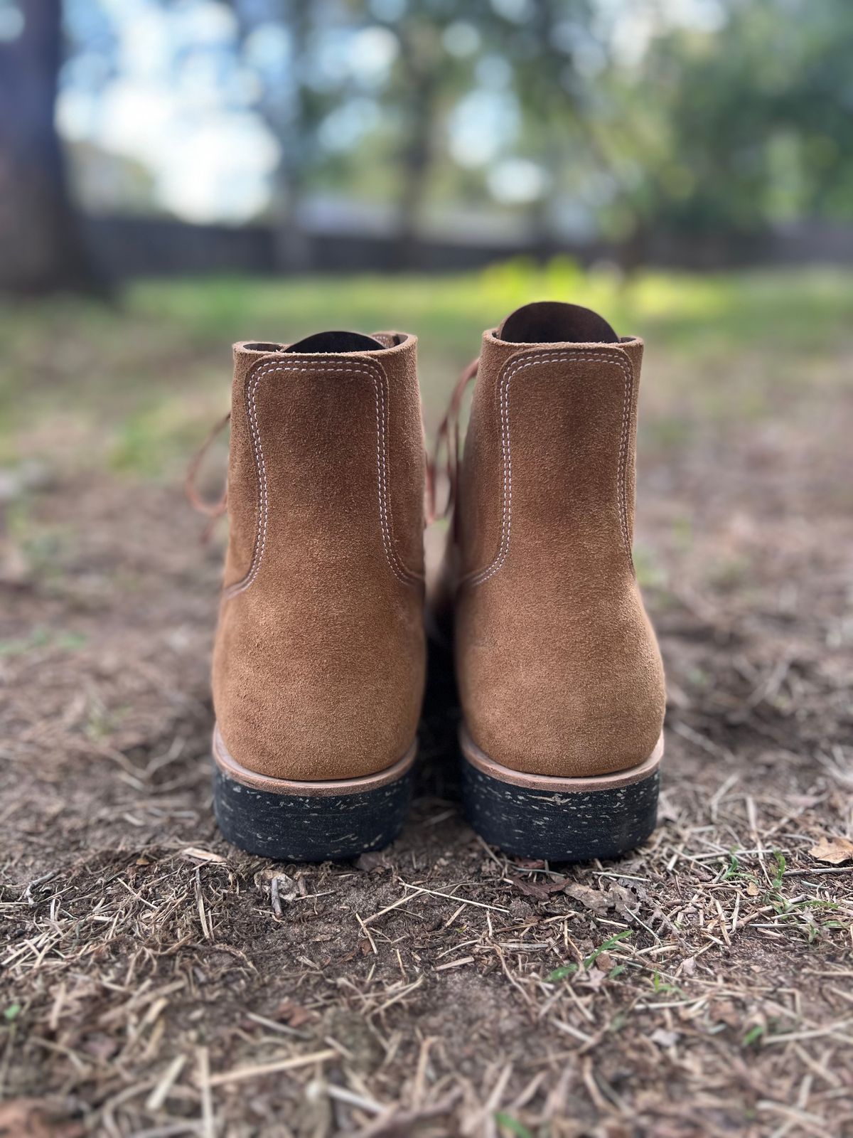 Photo by ermoyce on October 1, 2025 of the Luosjiet M1944 Boondoker in Tan Oiled Nubuck Reverse.