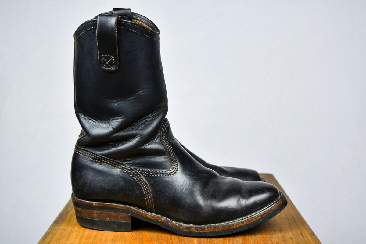 Photo by ermoyce on July 31, 2023 of the Wesco Morrison in Horween Brown Chromexcel Horsehide.