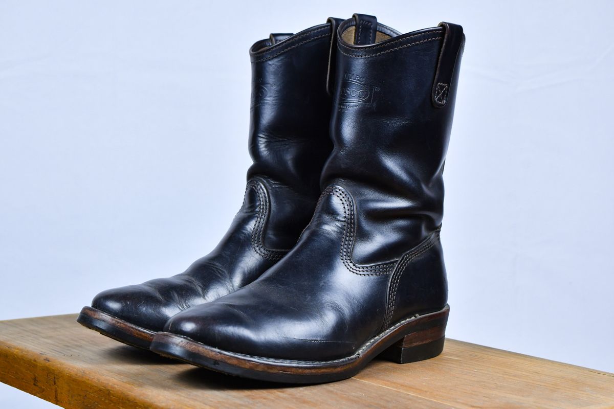 Photo by ermoyce on February 12, 2024 of the Wesco Morrison in Horween Brown Chromexcel Horsehide.