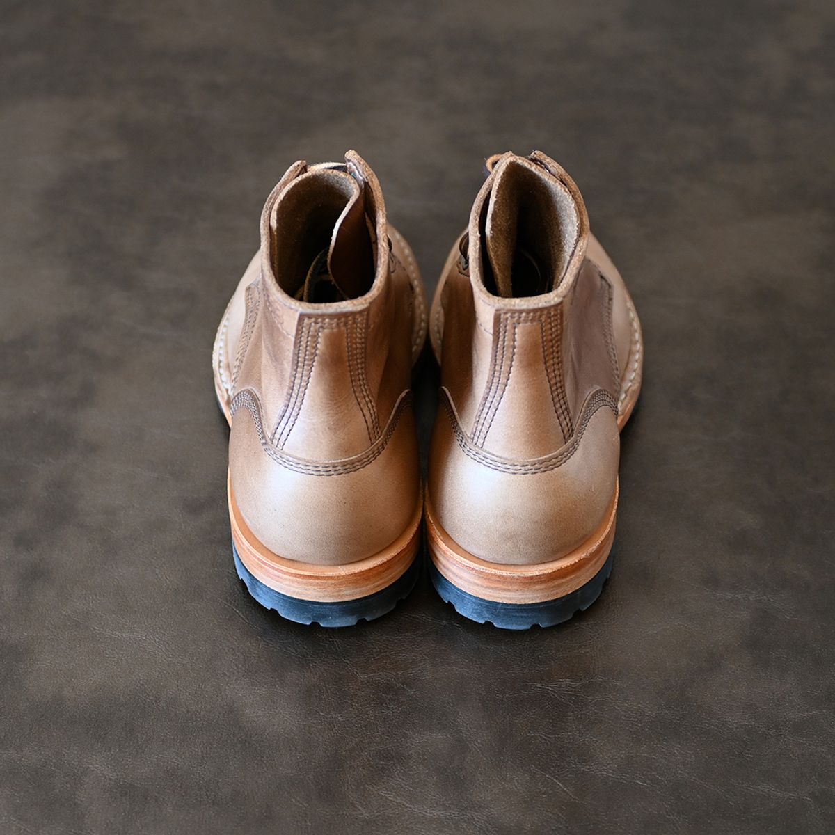 Photo by vasuki_design on October 9, 2023 of the White's MP-Sherman Plain Toe in Horween Natural Chromexcel.