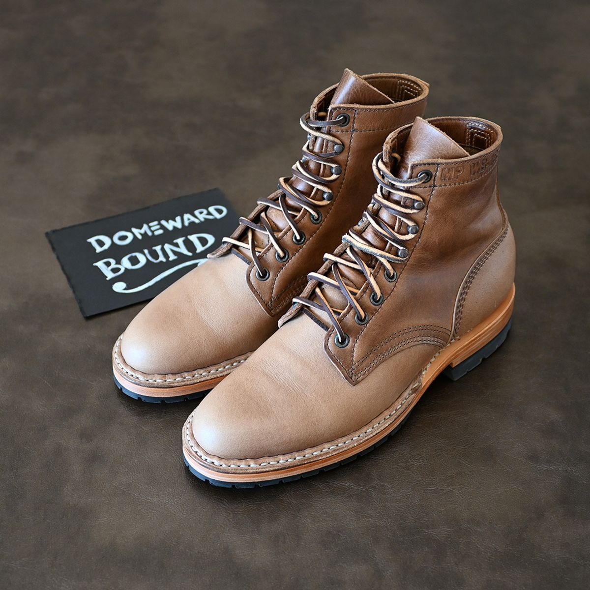 Photo by vasuki_design on October 9, 2023 of the White's MP-Sherman Plain Toe in Horween Natural Chromexcel.