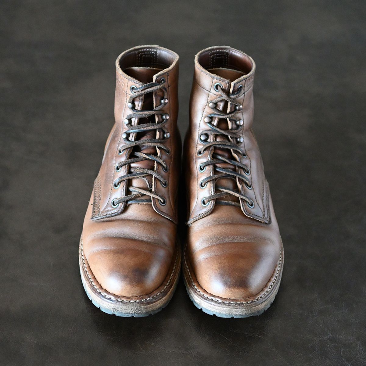Photo by vasuki_design on March 1, 2024 of the White's MP-Sherman Plain Toe in Horween Natural Chromexcel.