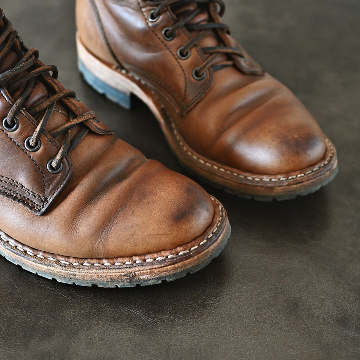 Photo by vasuki_design on March 31, 2024 of the White's MP-Sherman Plain Toe in Horween Natural Chromexcel.