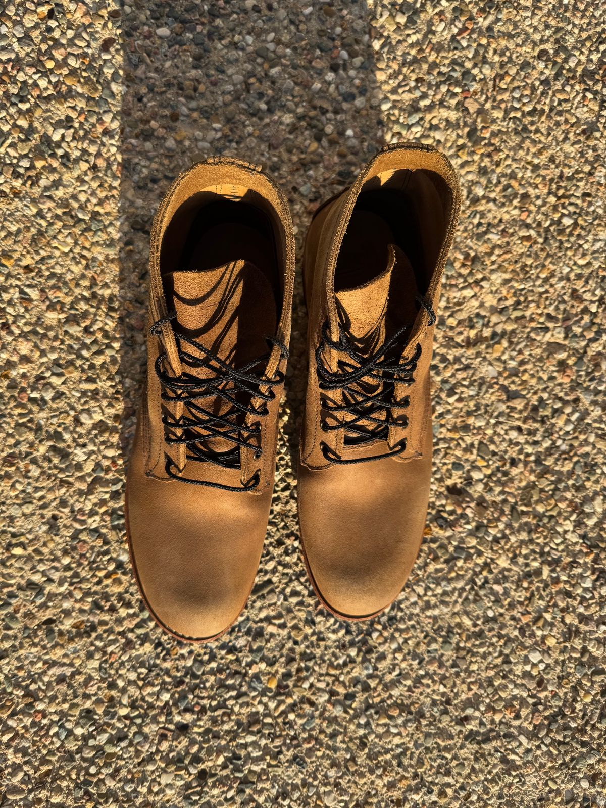 Photo by nasnurse on October 2, 2024 of the Red Wing 8062 in S.B. Foot Olive Mohave Roughout.