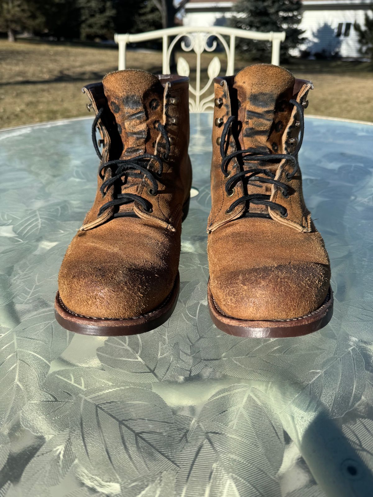 Photo by nasnurse on February 2, 2024 of the Red Wing Blacksmith in S.B. Foot Hawthorne Muleskinner.