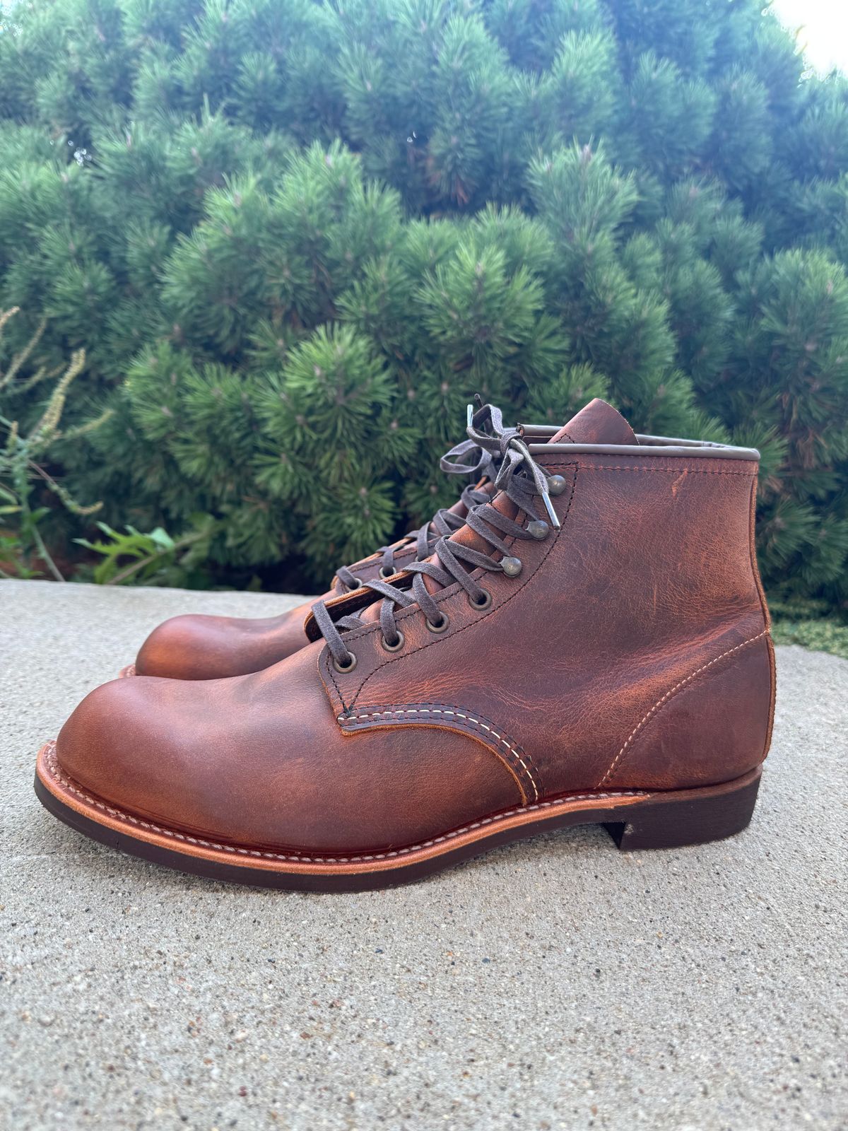 Photo by nasnurse on September 26, 2025 of the Red Wing Blacksmith in S.B. Foot Copper Rough and Tough.