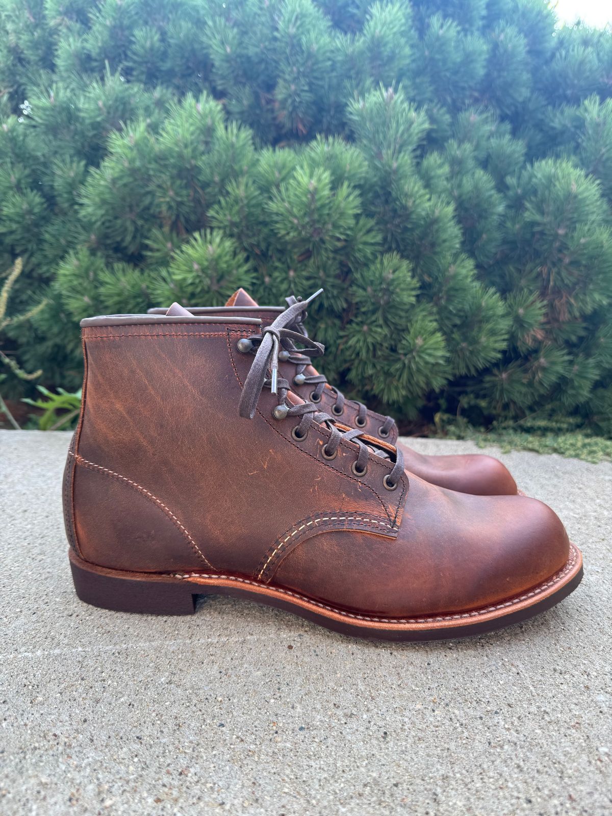 Photo by nasnurse on September 26, 2025 of the Red Wing Blacksmith in S.B. Foot Copper Rough and Tough.