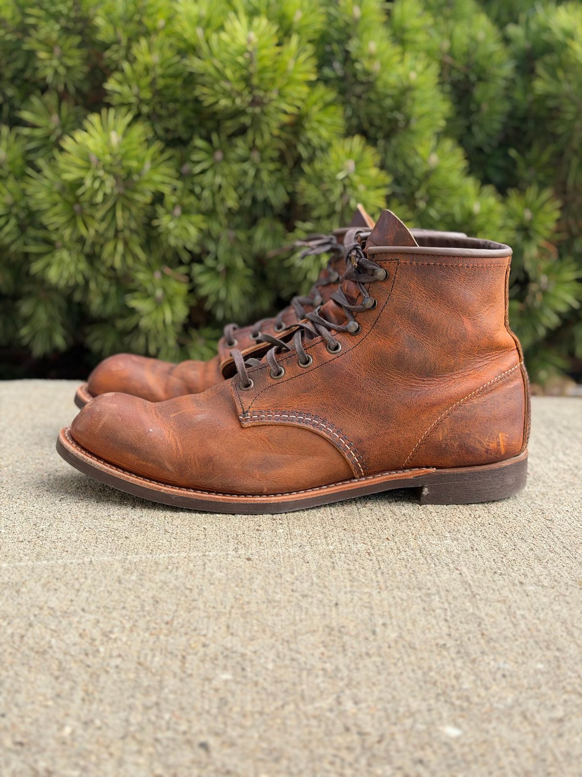 Photo by nasnurse on November 1, 2025 of the Red Wing Blacksmith in S.B. Foot Copper Rough and Tough.