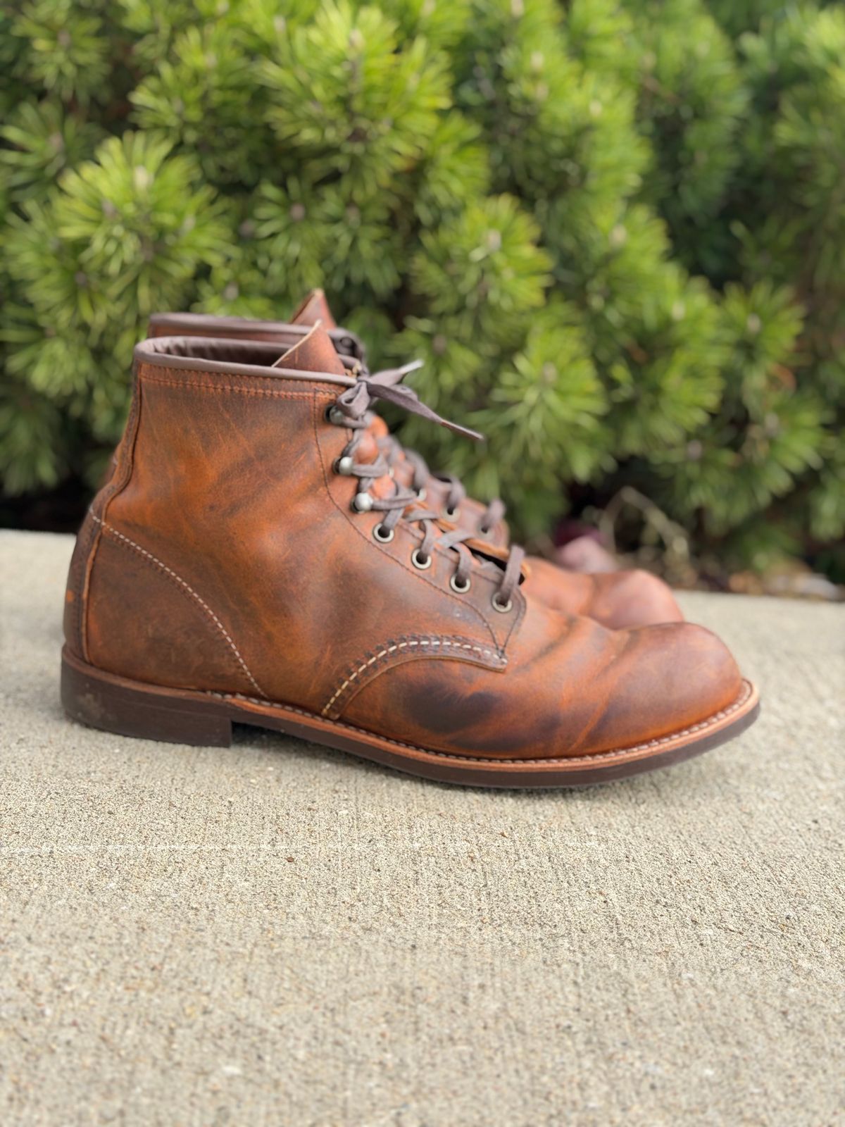 Photo by nasnurse on November 1, 2025 of the Red Wing Blacksmith in S.B. Foot Copper Rough and Tough.