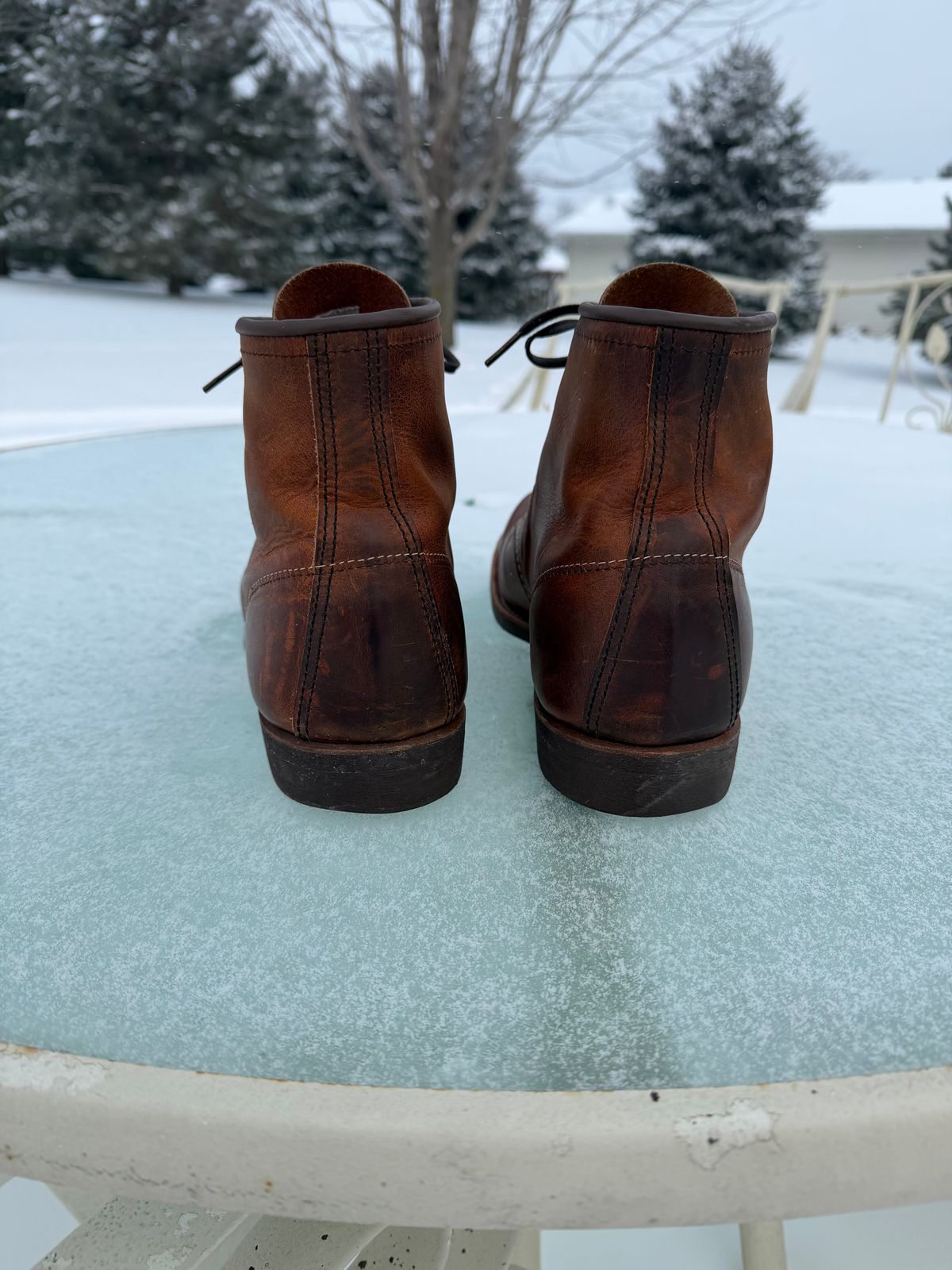 Photo by nasnurse on December 2, 2025 of the Red Wing Blacksmith in S.B. Foot Copper Rough and Tough.