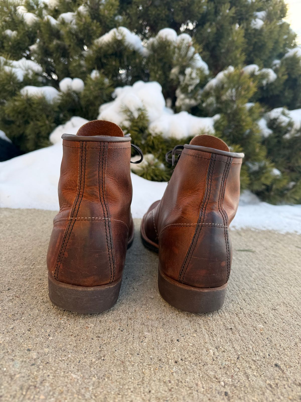 Photo by nasnurse on January 2, 2026 of the Red Wing Blacksmith in S.B. Foot Copper Rough and Tough.