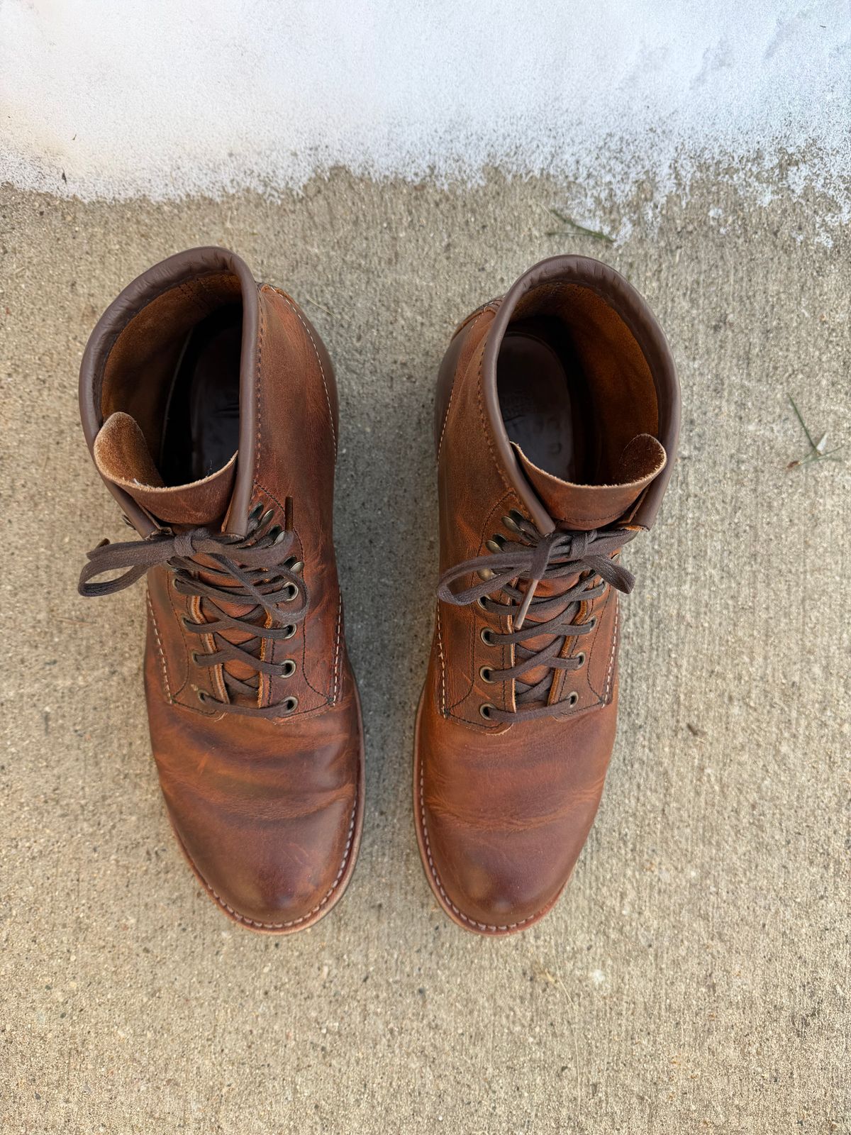 Photo by nasnurse on January 2, 2026 of the Red Wing Blacksmith in S.B. Foot Copper Rough and Tough.