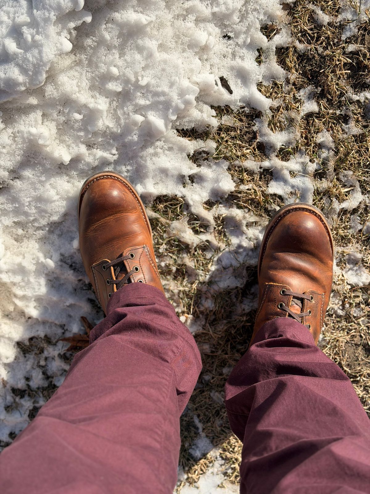 Photo by nasnurse on February 4, 2026 of the Red Wing Blacksmith in S.B. Foot Copper Rough and Tough.