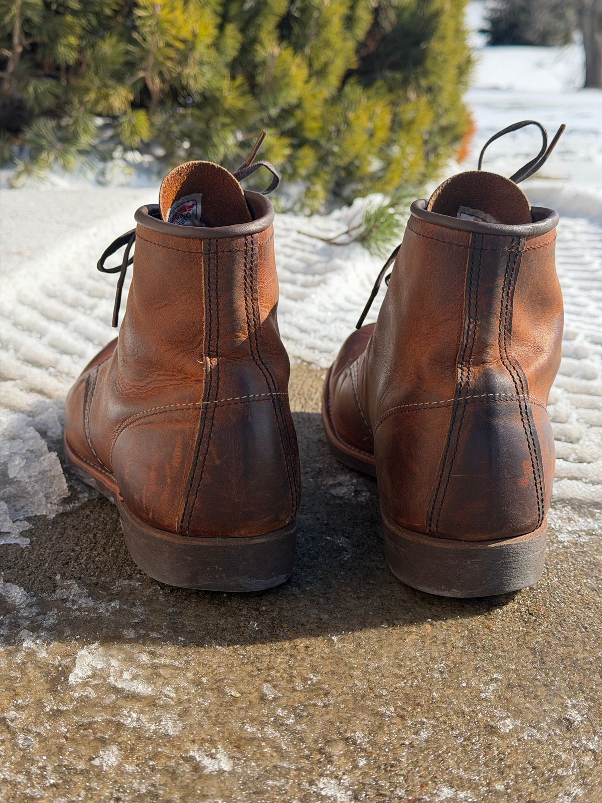 Photo by nasnurse on February 2, 2026 of the Red Wing Blacksmith in S.B. Foot Copper Rough and Tough.