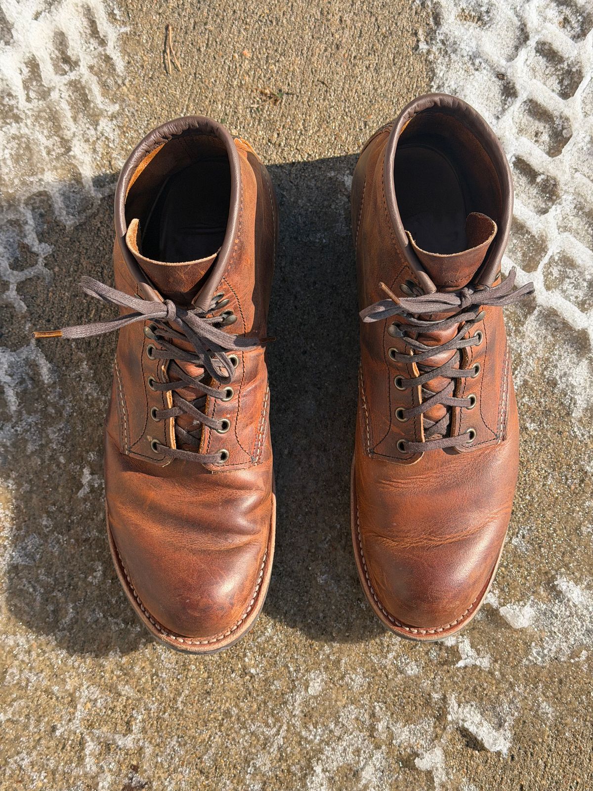 Photo by nasnurse on February 2, 2026 of the Red Wing Blacksmith in S.B. Foot Copper Rough and Tough.