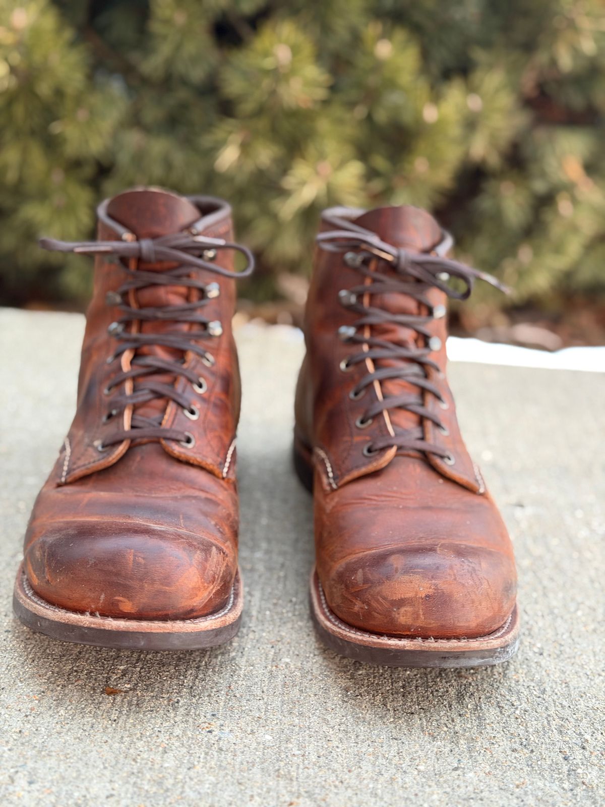 Photo by nasnurse on March 2, 2026 of the Red Wing Blacksmith in S.B. Foot Copper Rough and Tough.