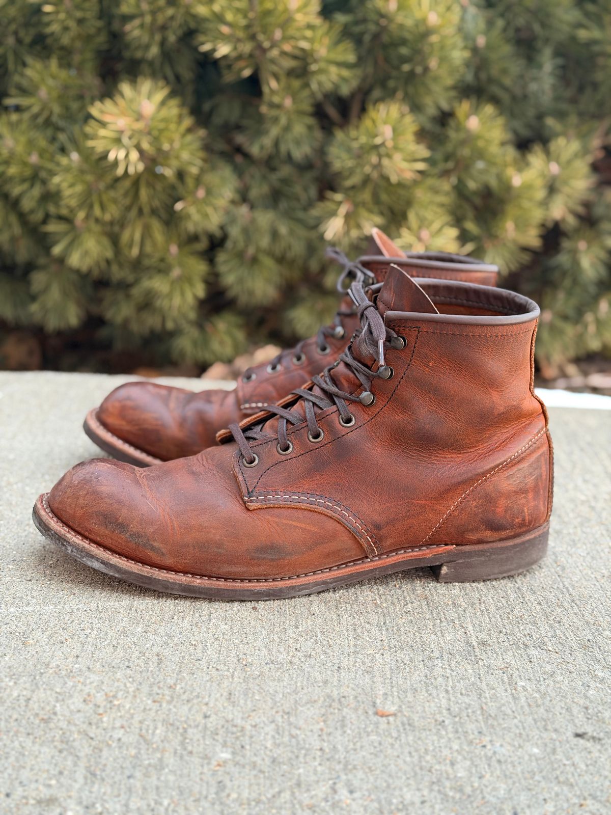 Photo by nasnurse on March 2, 2026 of the Red Wing Blacksmith in S.B. Foot Copper Rough and Tough.