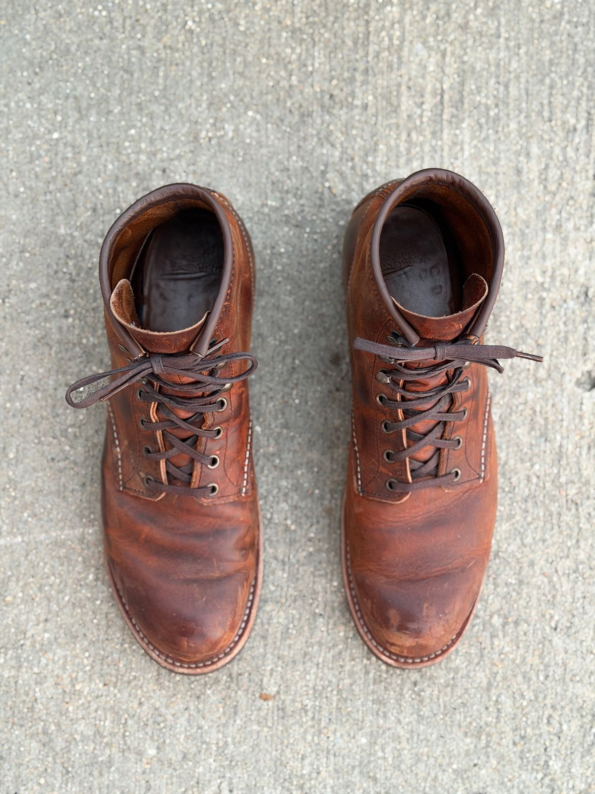 Photo by nasnurse on March 2, 2026 of the Red Wing Blacksmith in S.B. Foot Copper Rough and Tough.