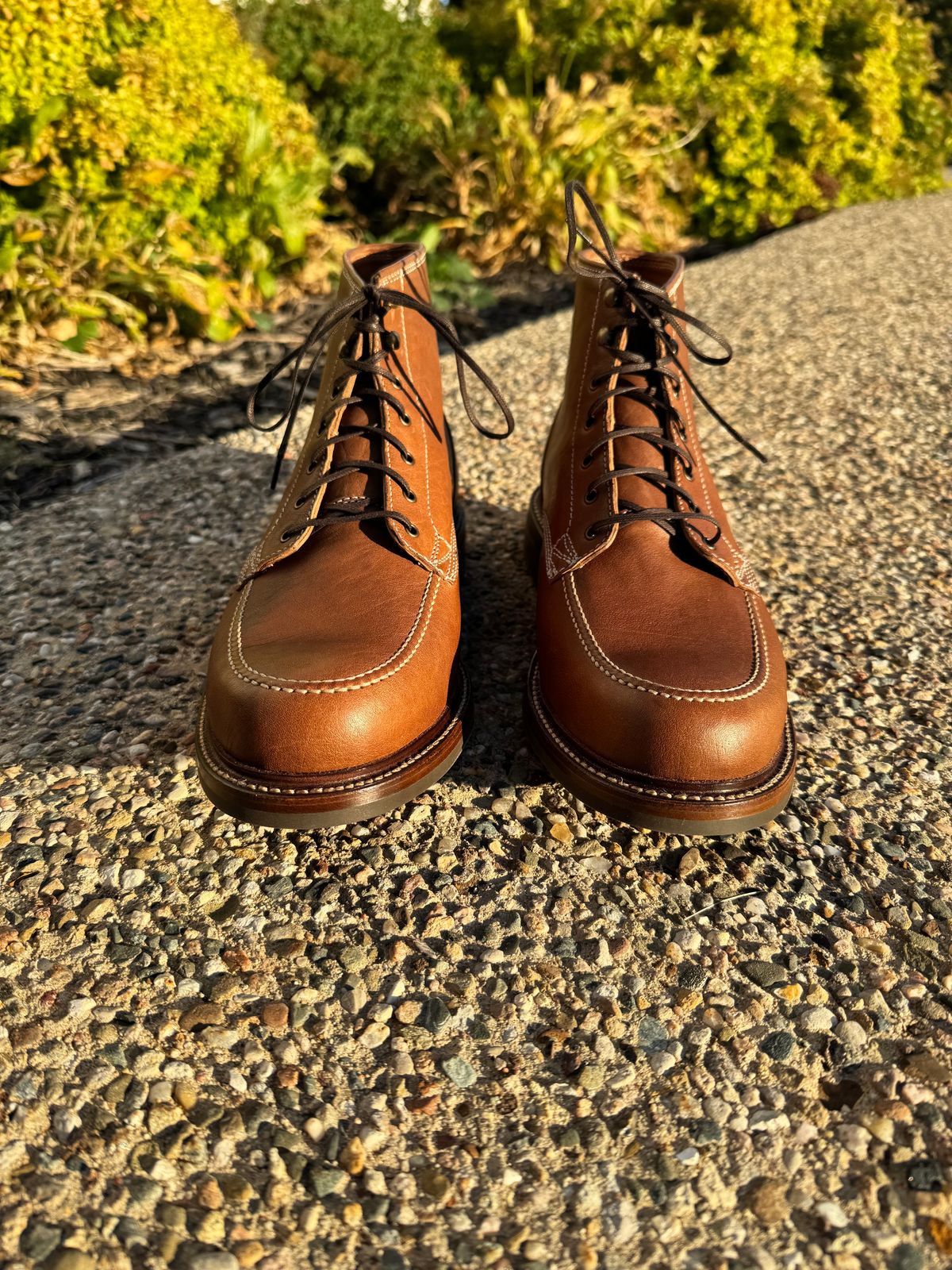 Photo by nasnurse on October 2, 2024 of the Caswell Boot Company Stanton in Maryam Kangaroo Washed Toscanello.