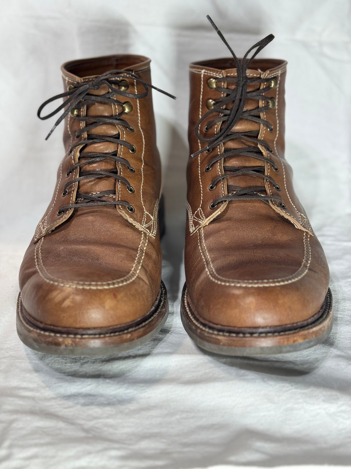 Photo by nasnurse on December 6, 2024 of the Caswell Boot Company Stanton in Maryam Kangaroo Washed Toscanello.