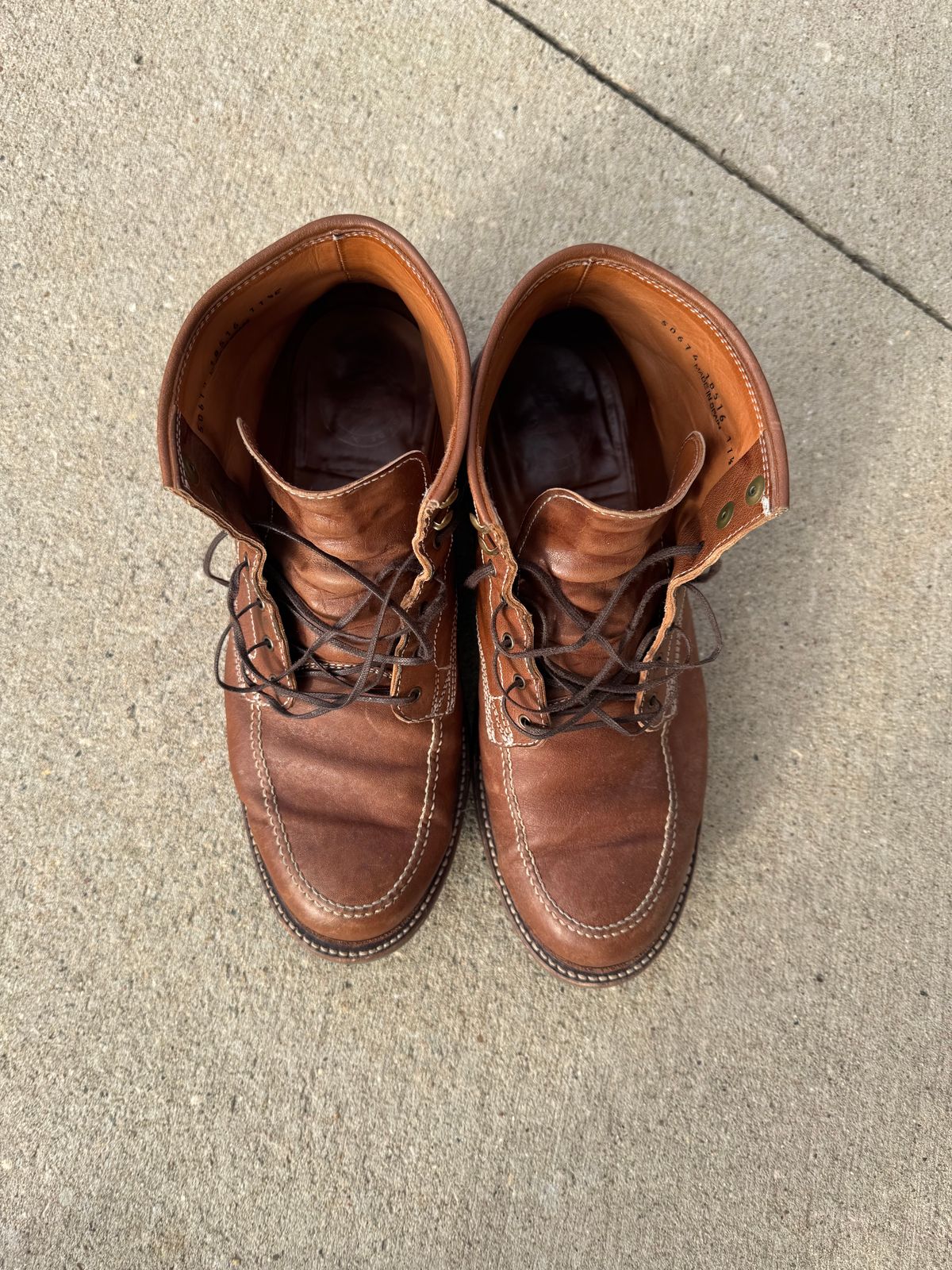 Photo by nasnurse on February 5, 2025 of the Caswell Boot Company Stanton in Maryam Kangaroo Washed Toscanello.