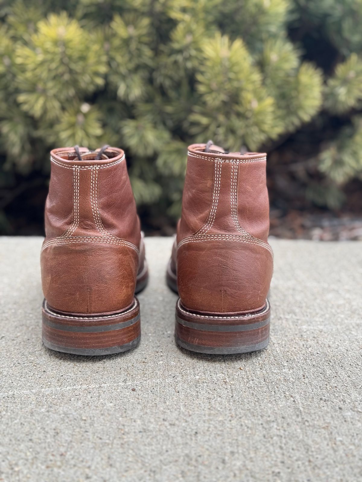 Photo by nasnurse on March 3, 2025 of the Caswell Boot Company Stanton in Maryam Kangaroo Washed Toscanello.