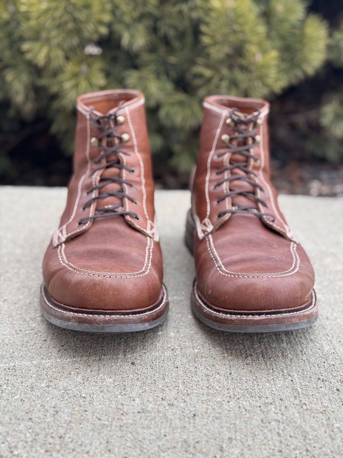 Photo by nasnurse on March 3, 2025 of the Caswell Boot Company Stanton in Maryam Kangaroo Washed Toscanello.