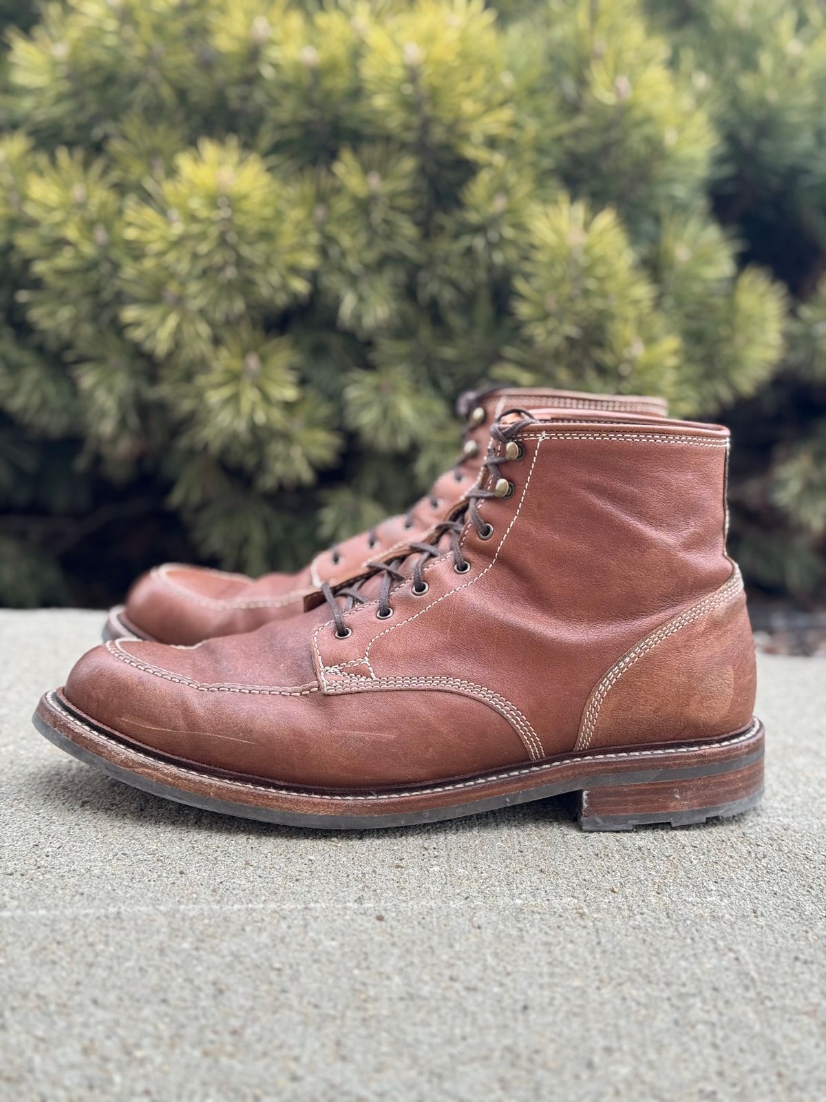 Photo by nasnurse on March 3, 2025 of the Caswell Boot Company Stanton in Maryam Kangaroo Washed Toscanello.