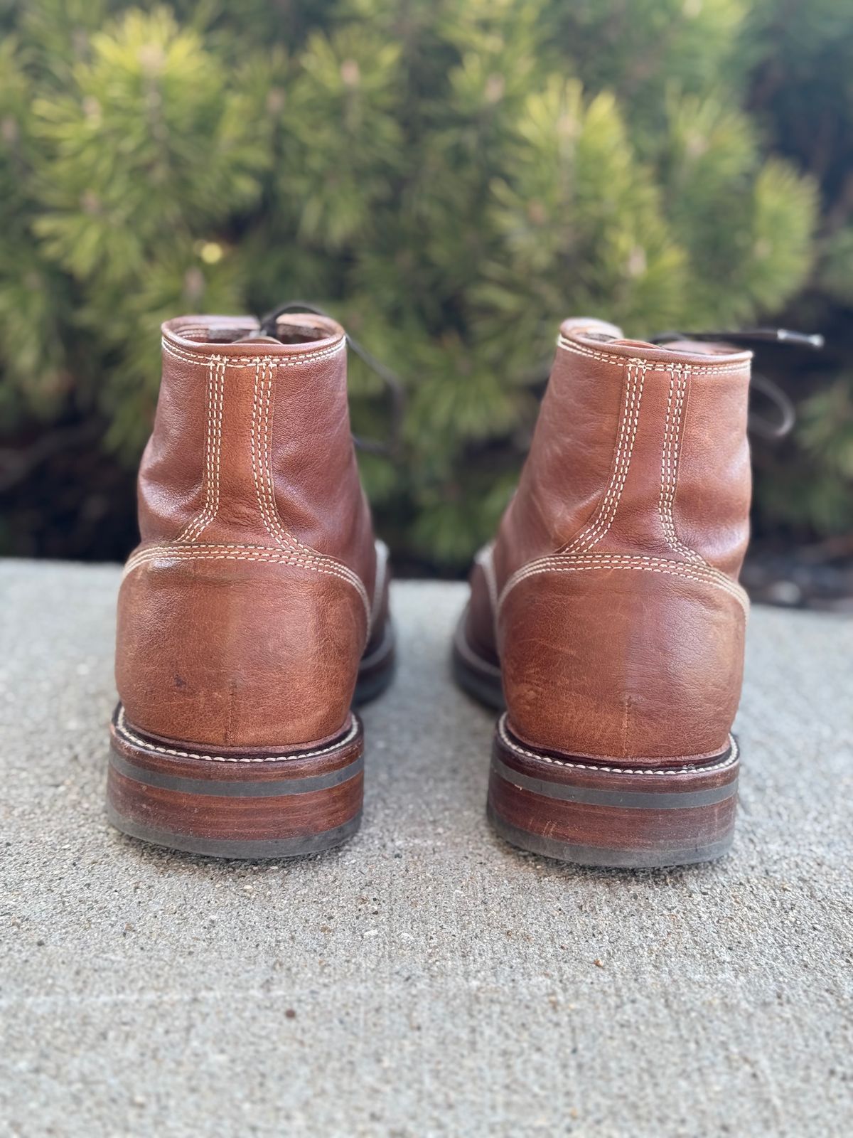 Photo by nasnurse on April 5, 2025 of the Caswell Boot Company Stanton in Maryam Kangaroo Washed Toscanello.