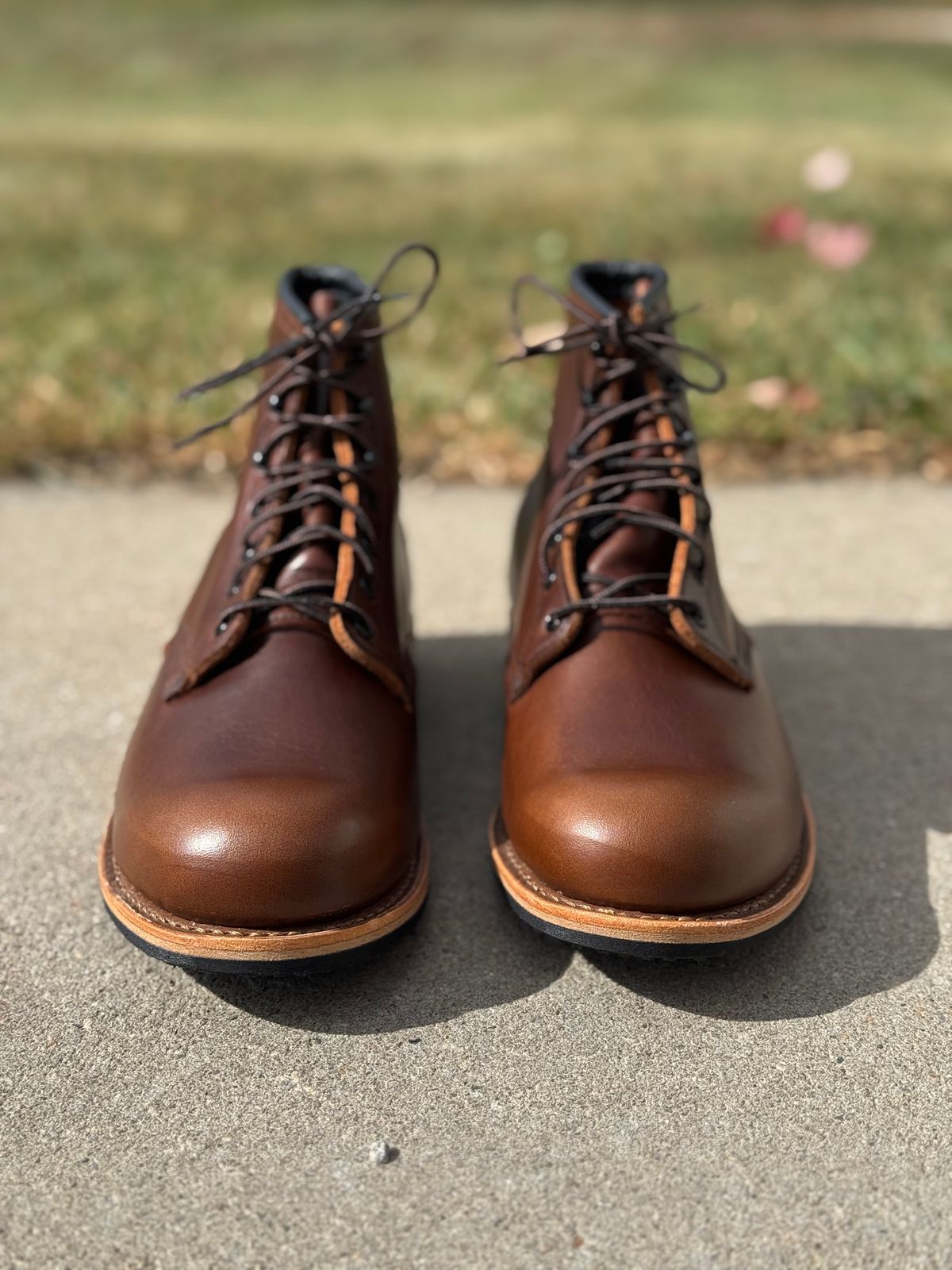 Photo by nasnurse on October 13, 2024 of the Red Wing Beckman in S.B. Foot Cigar Excalibur.