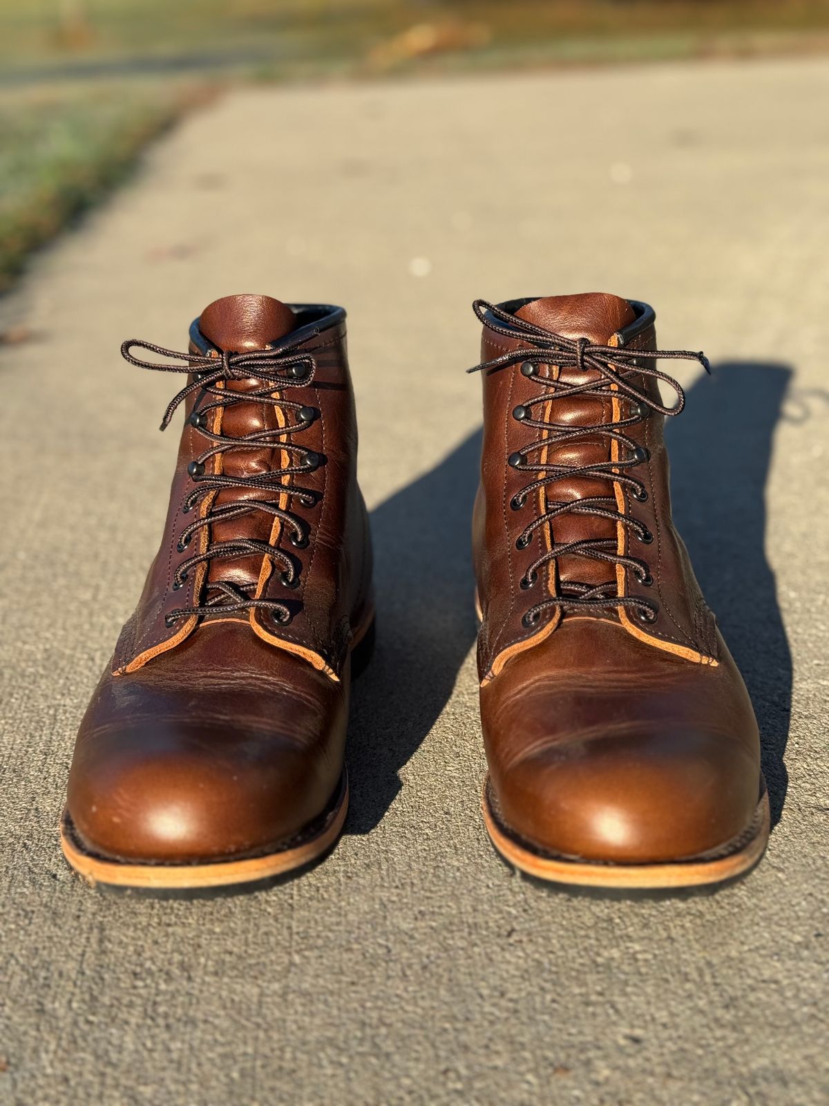 Photo by nasnurse on November 1, 2024 of the Red Wing Beckman in S.B. Foot Cigar Excalibur.