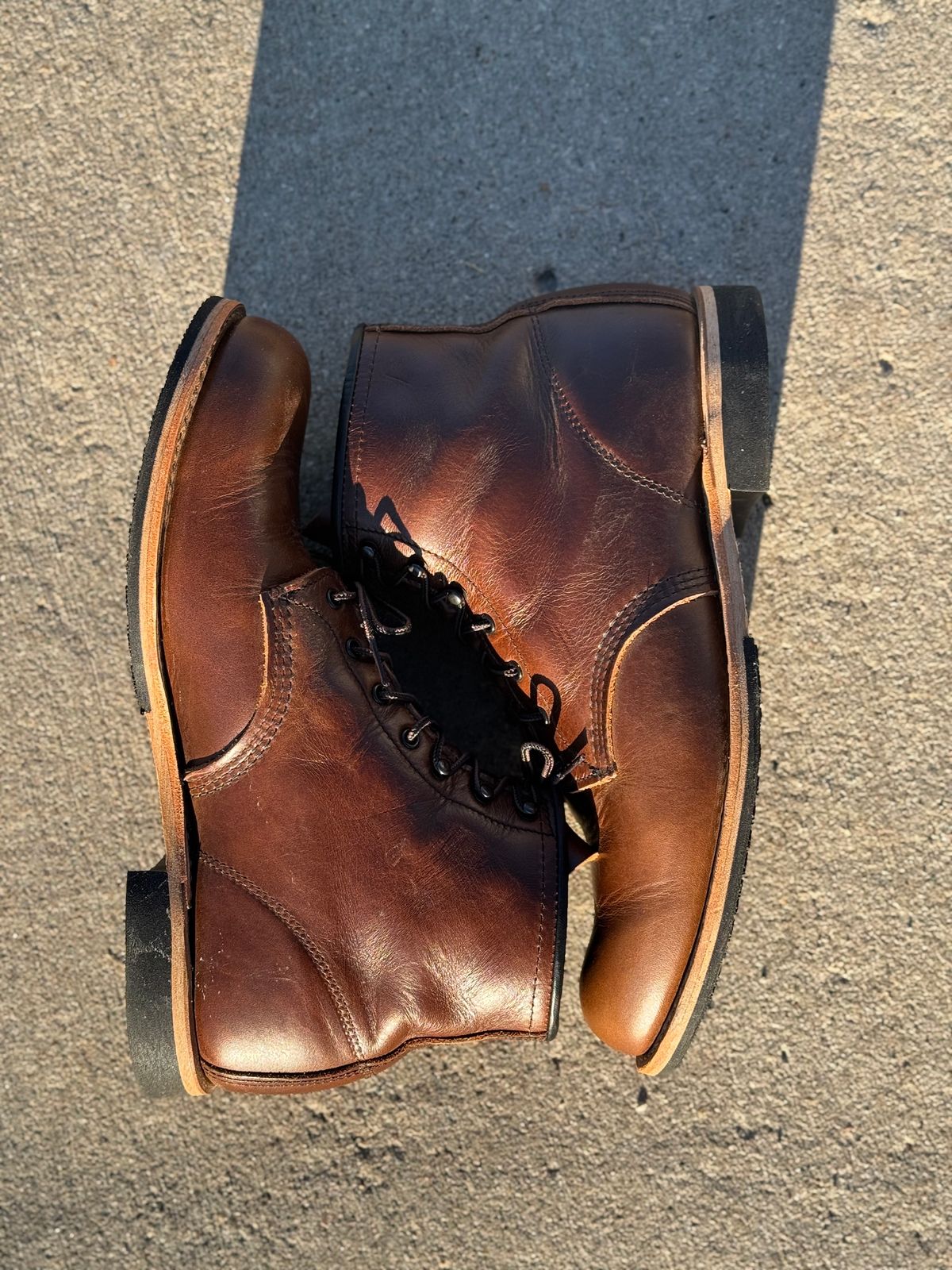 Photo by nasnurse on November 1, 2024 of the Red Wing Beckman in S.B. Foot Cigar Excalibur.